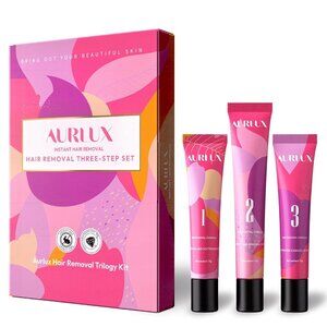 Hair Removal Trilogy Kit for Face with Cream & Smoothing Gel & Hydration Lotion